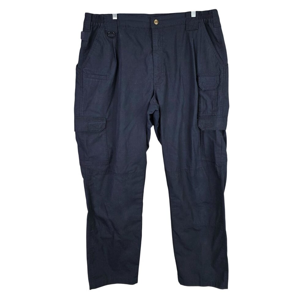 Mens 5.11 Tactical Navy Blue Cargo Pants Durable Cotton Blend Utility Size 40X32